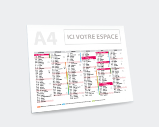 Calendrier A5 –